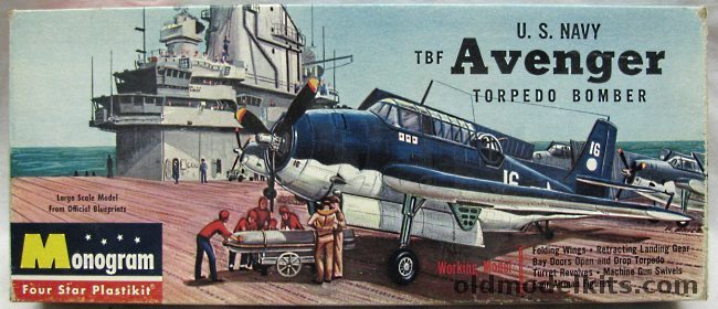 Monogram 1/48 US Navy Grumman TBF Avenger - Torpedo Bomber Four Star Issue, PA31-149 plastic model kit